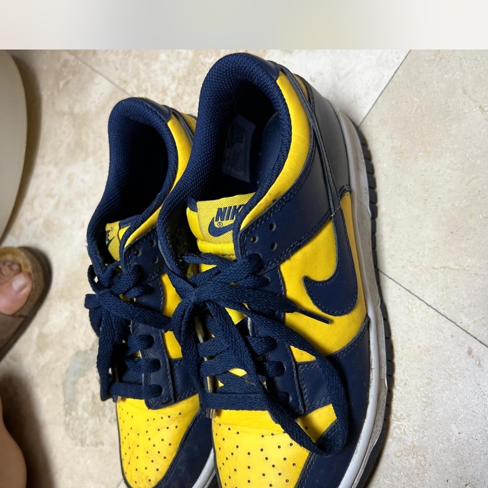 MICHIGAN Nike Yellow and Blue Sneakers Low-Top Breathable Design